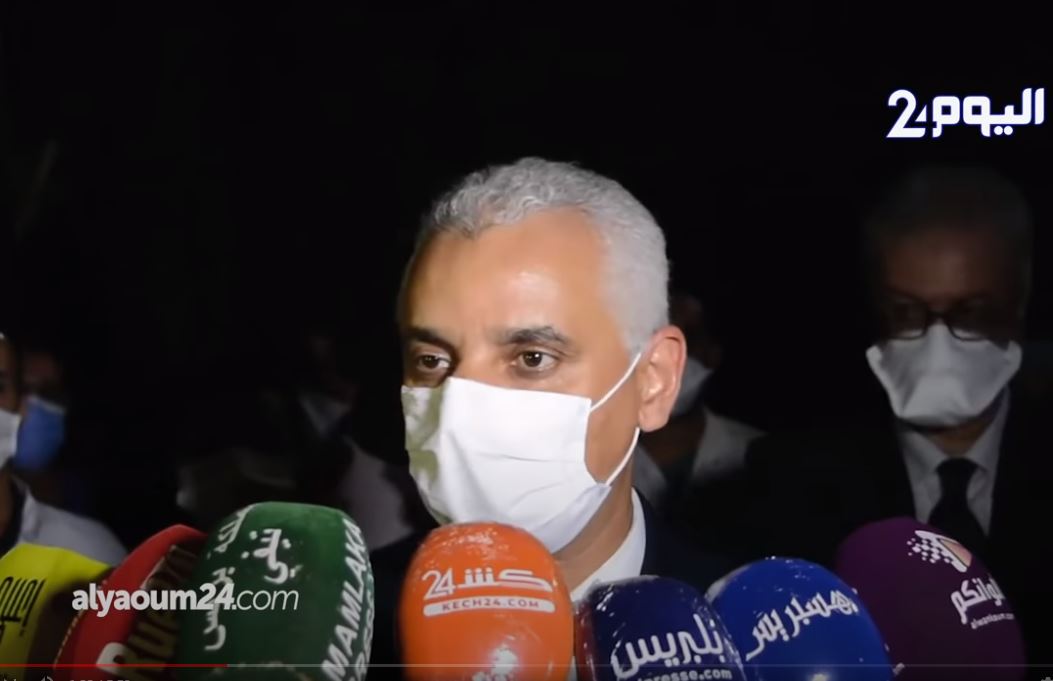 صورة ردة فعل وزير الصحة بعد زيارته لفضيحة مستشفى المامونية
