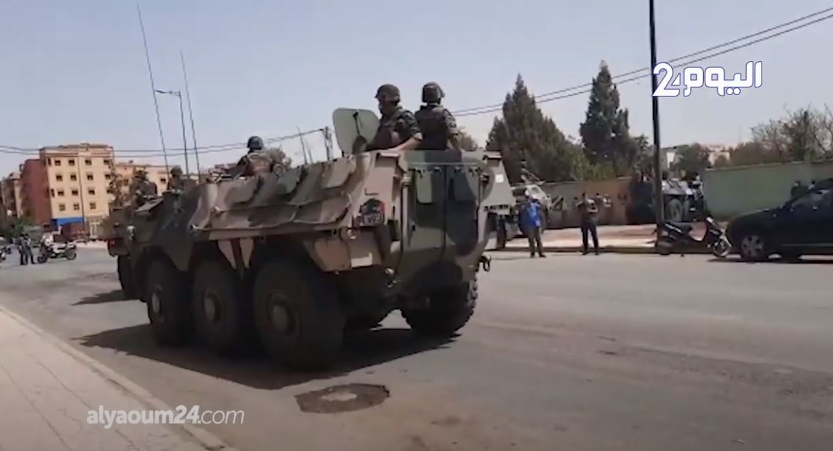 صورة العسكر يجوب شوارع بني ملال للحد من تنقلات المواطين