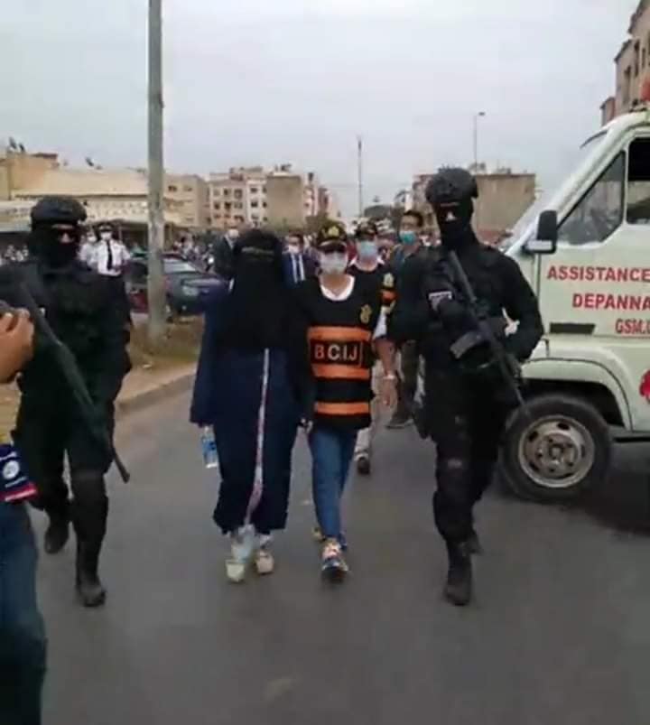 صورة زوجة الإرهابي بمدينة تمارة تفاجئ الشرطة القضائية