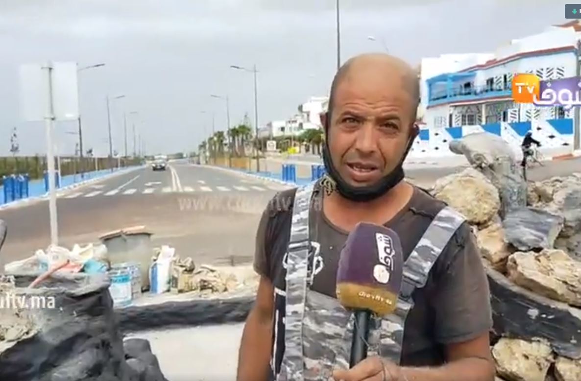 صورة اول تصريح لصاحب المجسمات في المهدية