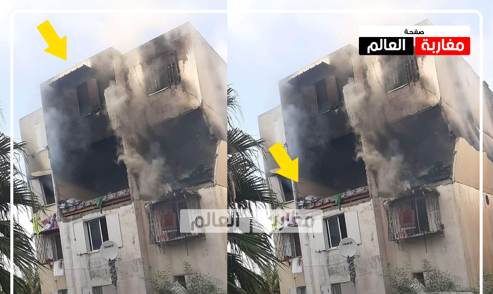 صورة انفجار قنينة غاز يخلف قتيلا و حريقا  بالحي المحمدي