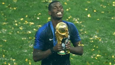 صورة أنباء عند إعتزال بوغبا لاعب المنتخب الفرنسي بعد تصريحات ماكرون عن الإسلام