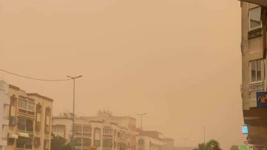 صورة عاصفة تضرب مدينة الدار البيضاء