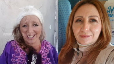 صورة أور در لصفاء وهناء على سيدة تدعي انها الأم الحقيقية للفنانتين