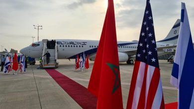 صورة الطائرة الإسرائيلية القادمة الى المغرب تغير مسارها بعيدا عن الجزائر وتونس