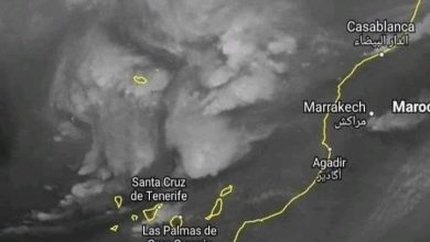 صورة صورة الأقمار الصناعية الآن ترصد عاصفة تتحرك نحو المغرب