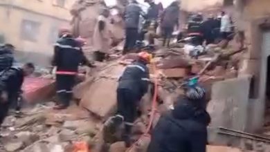 صورة عاجل..انهيار منزل في كازا والقضية فيها الموتى