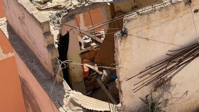 صورة انهيار جزئي لمنزل في أيت ملول يثير الذعر والسلطات تتدخل بسرعة