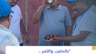 صورة استقبال شعبي حار للمرشح الحاج الميسوري بدوار “المحاميد” بجماعة بني وال