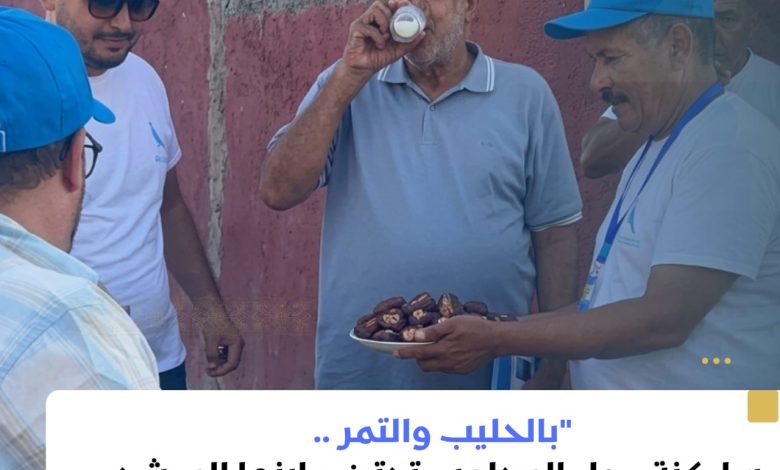 صورة استقبال شعبي حار للمرشح الحاج الميسوري بدوار “المحاميد” بجماعة بني وال